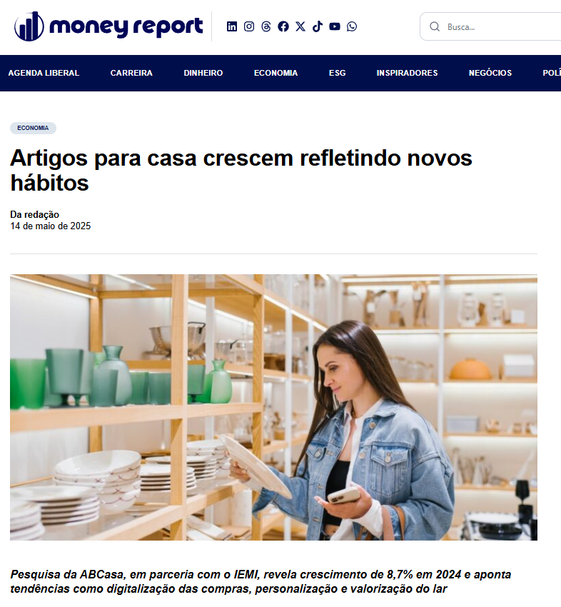 Money Report - novos hábitos