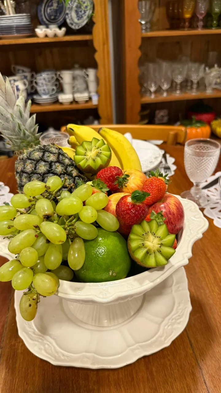 Sopeira usada como fruteira