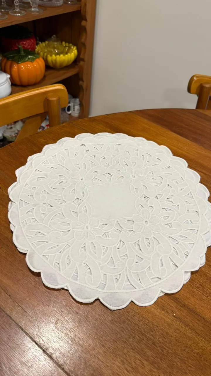 Jogo americano Richelieu branco